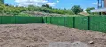 Ограда. Метални оградни пана и колове. Мрежа с декорация. Врати, снимка 7