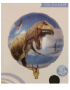 динозавър зяпнал кръгъл фолио фолиев балон хелий или въздух парти рожден ден, снимка 1 - Други - 36284040