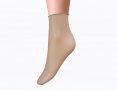 Donna BC 10DEN италиански луксозни светлобежови чорапи без ластик гладък чорап за разширени вени﻿﻿, снимка 3