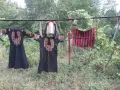 Автентични носии (Саи / Клашници) и рядка бебешка люлка (Цедилка) – Разлог/Пирин, 1890-1910 г., снимка 2