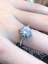 Сребърен пръстен с цирконий, снимка 1 - Пръстени - 36039014