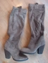 Дамски, италиански велурени ботуши , снимка 1