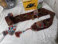 Стар Гердан празничен за 🐎, кон, магаре,муле,hand made- ръчно изтъкан,арт,винтидж,ретро, снимка 3