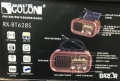 Ретро радио Golon RX-BT628 S, соларен панел, Bluetooth, MP3,, снимка 2