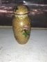 Стара малка вазичка Клоазоне с капаче cloisonne, снимка 2