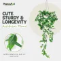 PLANTASPOD Изкуствени висящи растения със саксии (2 броя), снимка 4