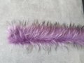Лилава Пухена яка Еко косъм. 75 см.и 1 м. Пух за качулка Дълъг Изкуствен.Якичка/пух Различни цветове, снимка 3