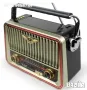 Ретро радио +соларен панел+ акумулатор , MP3 , със стилен дизайн, VXR, снимка 1