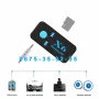 X6 Bluetooth Audio Aux Adapter блутут адаптер с микрофон и Карта Памет, снимка 3