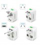 УНИВЕРСАЛЕН ТУРСТИЧЕСКИ АДАПТЕР , ПРЕХОДНИК КЪМ AU/UK/US/EU СТАНДАРТИ, 2БР. USB - код 1989, снимка 5