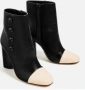 ZARA двуцветни боти НОВИ , снимка 5