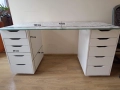 Заседателна маса бяла 180см/85см/75см, от ИКЕА. В отлично състояние, снимка 6