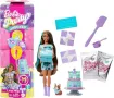 Нова играчка Barbie кукла с торта и животинче – Party Stars сет с изненади, снимка 1