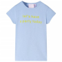 Детска тениска, светлосиня, 116（SKU:11086