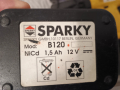 ПРОМОЦИЯ! Винтоверт SPARKY с куфар, работещo зарядно и батерии, за части на 12V, снимка 3