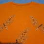 Нова оранжева блузка с водни кончета, снимка 2