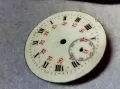 КРАСИВ ПОРЦЕЛАНОВ ЦИФЕРБЛАТ от СТАР РЯДЪК ШВЕЙЦАРСКИ ДЖОБЕН ЧАСОВНИК с РИМСКИ и АРАБСКИ ЦИФРИ 49697, снимка 6