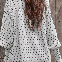 Дамска блуза на точки в ренесансов стил с дълги ръкави, 4цвята , снимка 4 - Блузи с дълъг ръкав и пуловери - 42417308
