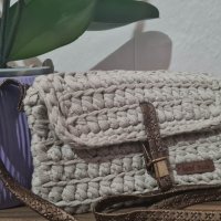 Плетена чанта: Ръчно изработени дамски чанти: Дамска чанта, снимка 15 - Чанти - 40538861