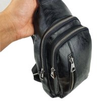 мъжка чанта кожена спортно елегантна за през гърди, снимка 6 - Чанти - 27203227
