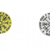 Викинг руна компас монета, снимка 1 - Нумизматика и бонистика - 39880697