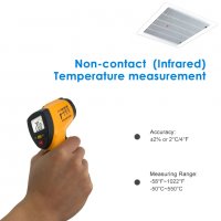Helect Дигитален инфрачервен термометър, пирометър (-50 °C до 550 °C) с LCD осветление, снимка 4 - Други инструменти - 34717295