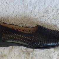 Обувки с перфорация, черни и бели, код 20/ББ2/29, снимка 2 - Дамски ежедневни обувки - 41457869