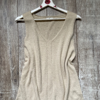 Оригинален нов стилен класически бежов  nude топ блуза Tom Tailor, снимка 1 - Блузи с дълъг ръкав и пуловери - 44751528