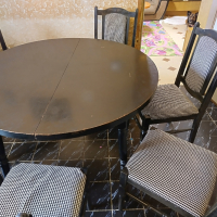 Разгуваема трапезна маса с 6 стола, снимка 13 - Маси - 44921668