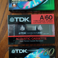 TDK A 60, снимка 1 - Аудио касети - 36160754