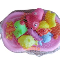 Бебешки гумени играчки - 12бр. във вана, снимка 1 - Дрънкалки и чесалки - 42699263