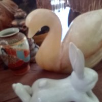 Лебед от мрамор, снимка 4 - Антикварни и старинни предмети - 41228262