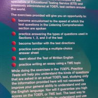 TOEFL Тойфел образователни тестове Трето издание- аудио и книга 1991г., снимка 2 - Чуждоезиково обучение, речници - 40626910