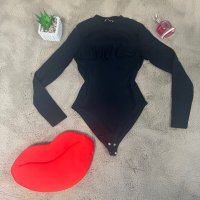 Черно боди рипс, снимка 2 - Блузи с дълъг ръкав и пуловери - 39111792