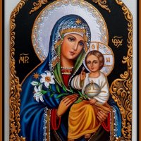 Икона на Св. Богородица, снимка 1 - Икони - 33632416