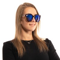 GUESS 🍊 Дамски огледални слънчеви очила "BLACK BROWN & BLUE" нови с кутия, снимка 5 - Слънчеви и диоптрични очила - 41455352