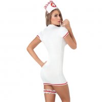 Еротично бельо - Секси костюм на медицинска сестра - Код 1250, снимка 4 - Бельо - 38803302