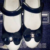 бяло и синьо балеринки, снимка 3 - Детски обувки - 18758335