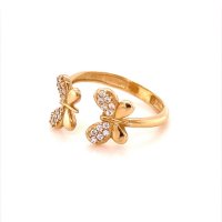 Златен дамски пръстен 2,08гр. размер:56 14кр. проба:585 модел:16487-5, снимка 2 - Пръстени - 40768931