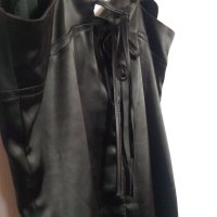 Черна секси рокля , сатен и воал, снимка 9 - Рокли - 40739689