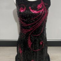 Къса рокля на пайети размер S, снимка 2 - Рокли - 40958152