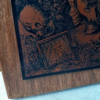 Картина Медна гравюра Рицаря Дявола Смърта на Албрехт Дюрер, снимка 2 - Антикварни и старинни предмети - 36105377