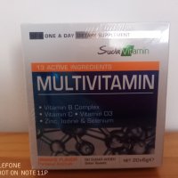 Мултивитамини SUDA 20 сашета x 6 гр. с 13 активни компонента - витамин C, витамин B комплекс, снимка 1 - Хранителни добавки - 40531164