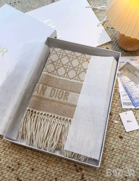 кашмирен шал Christian Dior , снимка 1