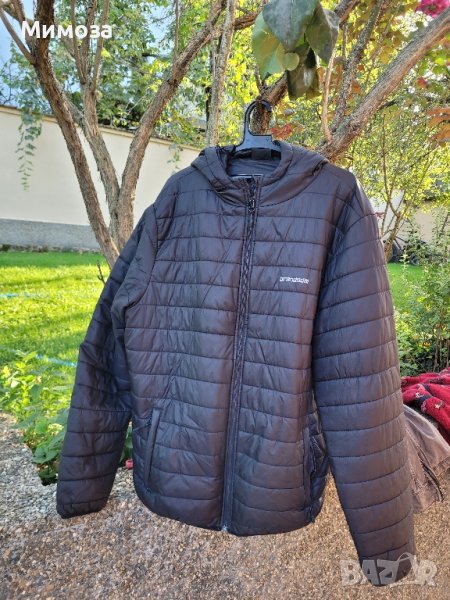 мъжко олекотено яке,черно шушляк- XXL, снимка 1