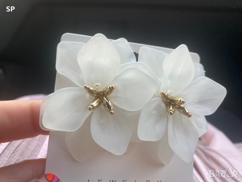 Обеци с цветя, снимка 1