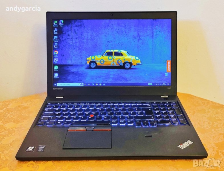 Lenovo ThinkPad T550/Core i5/8GB RAM/180GB SSD/NVidia GeForce 940M 1GB WorkStation работна станция, снимка 1