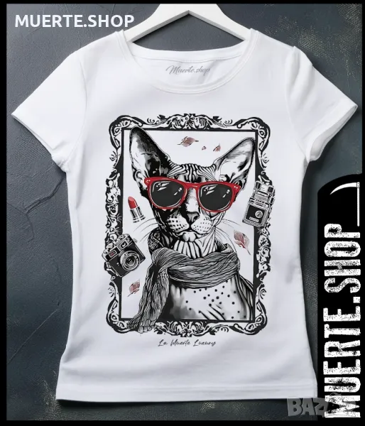 Тениска с щампа LUXURY SPHYNX CAT, снимка 1