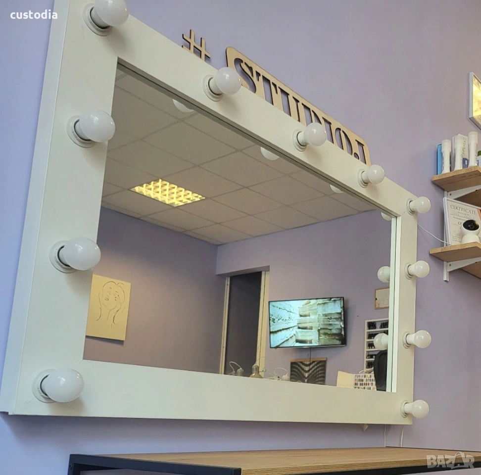 огледало с осветление , снимка 1