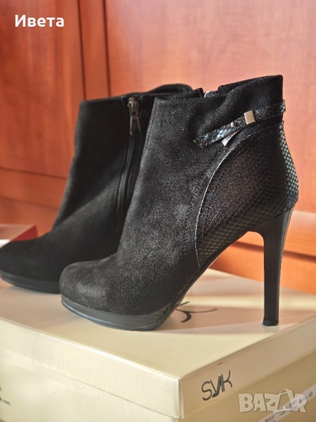 Дамски боти на тънак ток, снимка 1